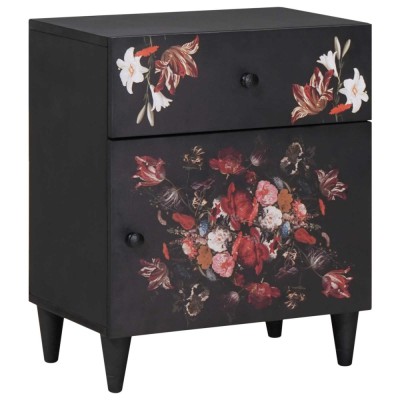 vidaXL Noptieră Multicolour 50 x 33 x 60 cm Lemn de mango solid 4018708 foto