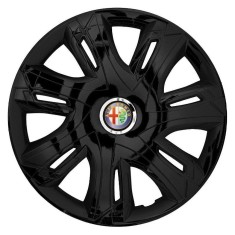 Set 4 capace roti Supernova black laquered R16 Compatibil Cu Alfa Romeo foto