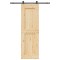 vidaXL Ușă glisantă cu set de feronerie 70x210 cm, lemn masiv de pin 3332712