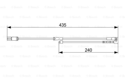 BOSCH 1 987 473 543 senzor de avertizare,uzura placute de frana foto