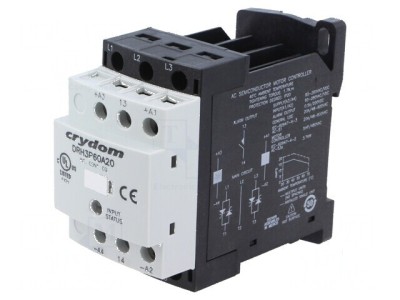 Releu semiconductor trifazat de 20A - Integrați &amp;icirc;ntrerupător 48-600VAC foto