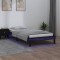 vidaXL Cadru de pat, negru, 90x200 cm, lemn masiv 820595