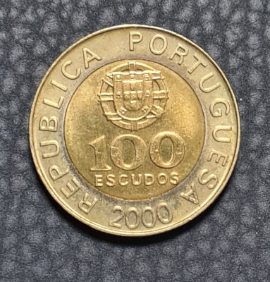Portugalia 100 escudos 2000 Pedro Nunes foto