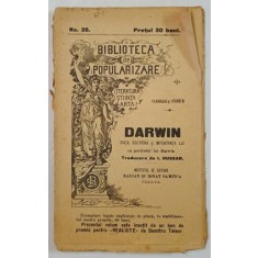DARWIN , VIATA , DOCTRINA SI IMPORTANTA LUI de CANDOLLES si SUDEKUM , CCA. 1900