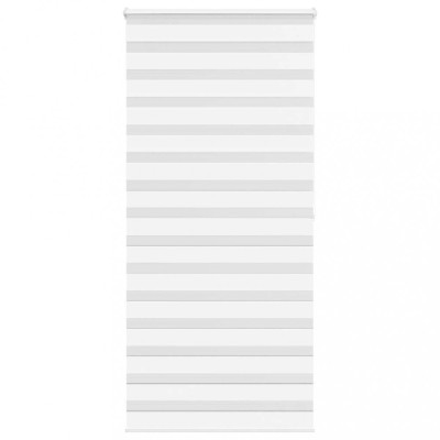 Jaluzea tip zebra alb lățime țesătură 90,9 cm poliester foto