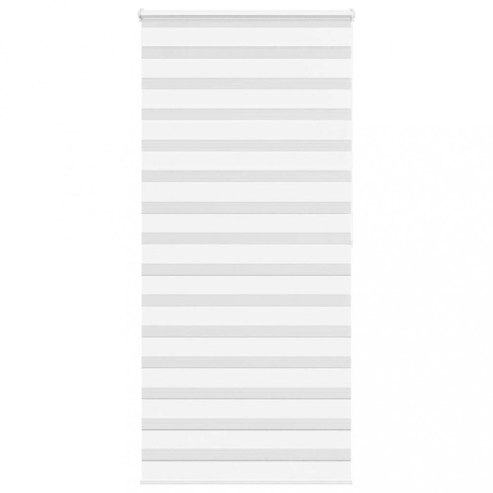 Jaluzea tip zebra alb lățime țesătură 90,9 cm poliester