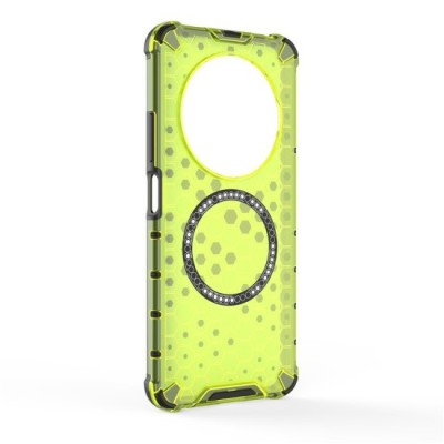 Husa compatibil cu Xiaomi Redmi 14C cu protectie spate si margini anti-soc, Verde &amp;ndash; Model Fagure foto