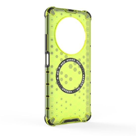 Husa compatibil cu Xiaomi Redmi 14C cu protectie spate si margini anti-soc, Verde &ndash; Model Fagure
