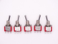 Intrerupator switch panou ON - ON sau ON - OFF 3 pini - lot 5 bucati