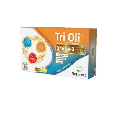 Ulei de Peste Tri Oli 30 capsule moi Antibiotice Iasi foto