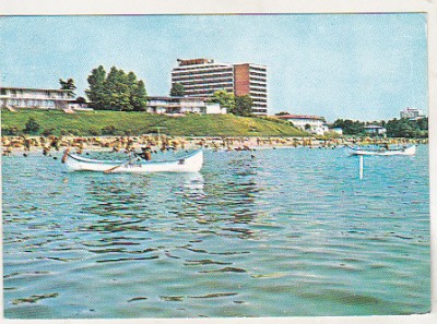 bnk cp Mangalia - Vedere de pe mare - circulata - marca fixa foto