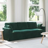 vidaXL Canapea Verde &icirc;nchis 228 x 78 x 80 cm Catifea 42024442