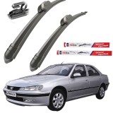Cumpara ieftin Stergatoare Parbriz Peugeot 406 (1995-2004) TeamCar Flat, Set Fata, 22+20 inch, Prindere U
