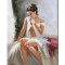 Tablou seminud pictat manual, Feminitate, 90x70cm pictura ulei pe panza, Mircea Iordache