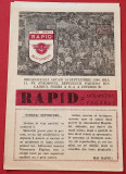 Program meci fotbal RAPID BUCURESTI -NITRAMONIA FAGARAS (14.09.1980)