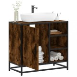 Cumpara ieftin Dulap pentru chiuvetă de baie stejar afumat 65x33x60 cm lemn