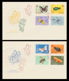 1964 Romania - 2 FDC Insecte din fauna tarii noastre, LP 580