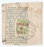 *Romania, LP III.5/1928, Marci de factaj pe fragment 12, oblit., Stampilat