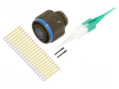 Conector Militar Dimensiune 13 MIL-DTL-38999 Series III Oliv foto
