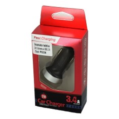 Incarcator telefon USB 2.1A si voltmetru COD: PG236 ManiaCars foto