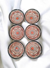 Set 6 boluri ceramice tradi?ionale cu tonuri calde foto
