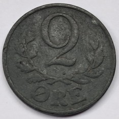 Danemarca, 2 &Oslash;re 1942 - Christian X&nbsp;, Zinc