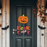 Decoratiune de Halloween - dovleac - agatat - 45 x 23 cm