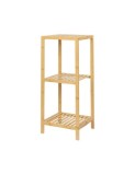 Etajera depozitare si organizare KL271, cu 3 rafturi, lemn, multifunctional, natur