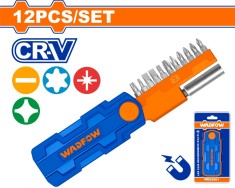 WADFOW - SET SURUBELNITA CU CAPETE DE BITI - 12 PIESE PowerTool TopQuality foto
