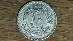 R08 Imperiul Otoman - moneda de colectie - 10 para 1915 - Mehmed V - impecabila !
