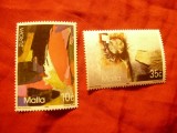 Serie Malta 1993 - Europa - Pictura , 2 valori, Nestampilat