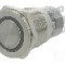 Intrerupator anti-vandalism, ON-ON, &Oslash;19mm, ONPOW - LAS1-AGQPF-11ZE/G/12V/S