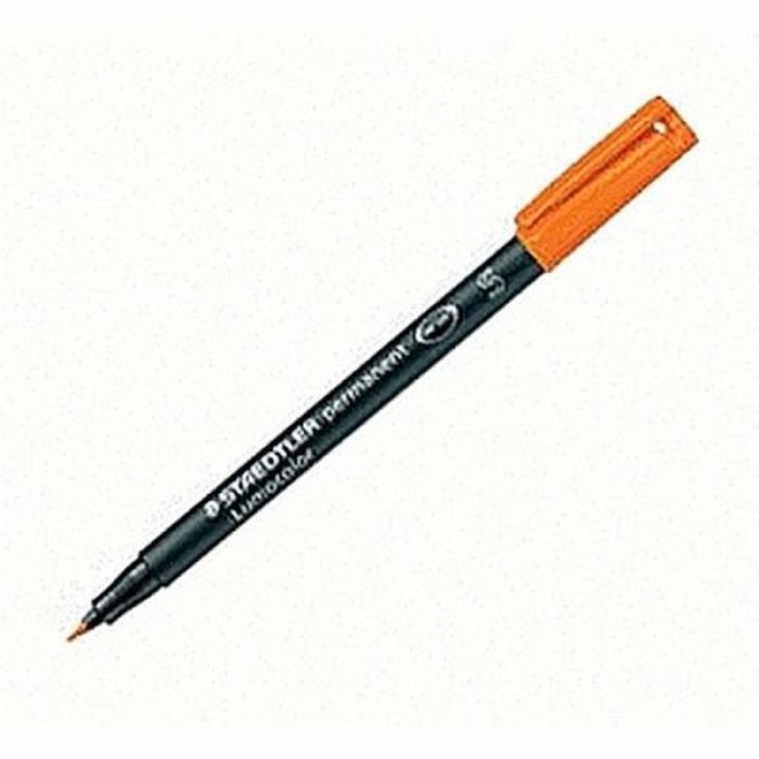 Marker permanent LUMOCOLOR 0.6mm Portocaliu