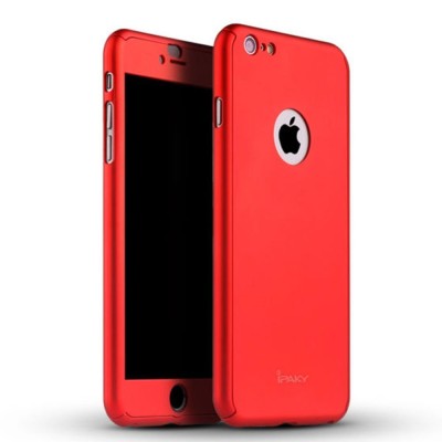 Husa Ipaky Dynamite Originala iPhone 6 / iPhone 6S Full Cover 360 + folie sticla, Rosu foto