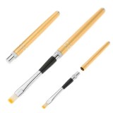 Cumpara ieftin Pensulă aurie pentru sistemul cu gel, nr 6 - pliabilă