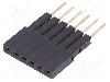 Conector 6 pini, seria {{Serie conector}}, pas pini 2.54mm, CONNFLY - DS1023-05-1*106B8-A16.0/B6.8