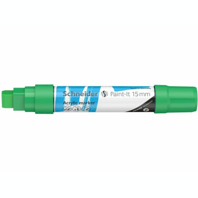 Marker cu vopsea acrilica Paint-It 330 15 mm Schneider Verde foto