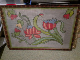 Tablou 100/40 cm cu tapiserie cu flori