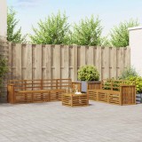 vidaXL Seturi de canapele natural Lemn Solid de Acacia 3374484