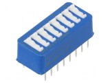 Comutator DIP-SWITCH 8 sec&Aring;&pound;iuni OFF-ON 2 Poz 25-70&Acirc;&deg;C