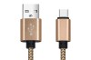 CABLU DATE INCARCARE USB LA TYPE-C 1M 2A GOLD