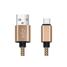 CABLU DATE INCARCARE USB LA TYPE-C 1M 2A GOLD